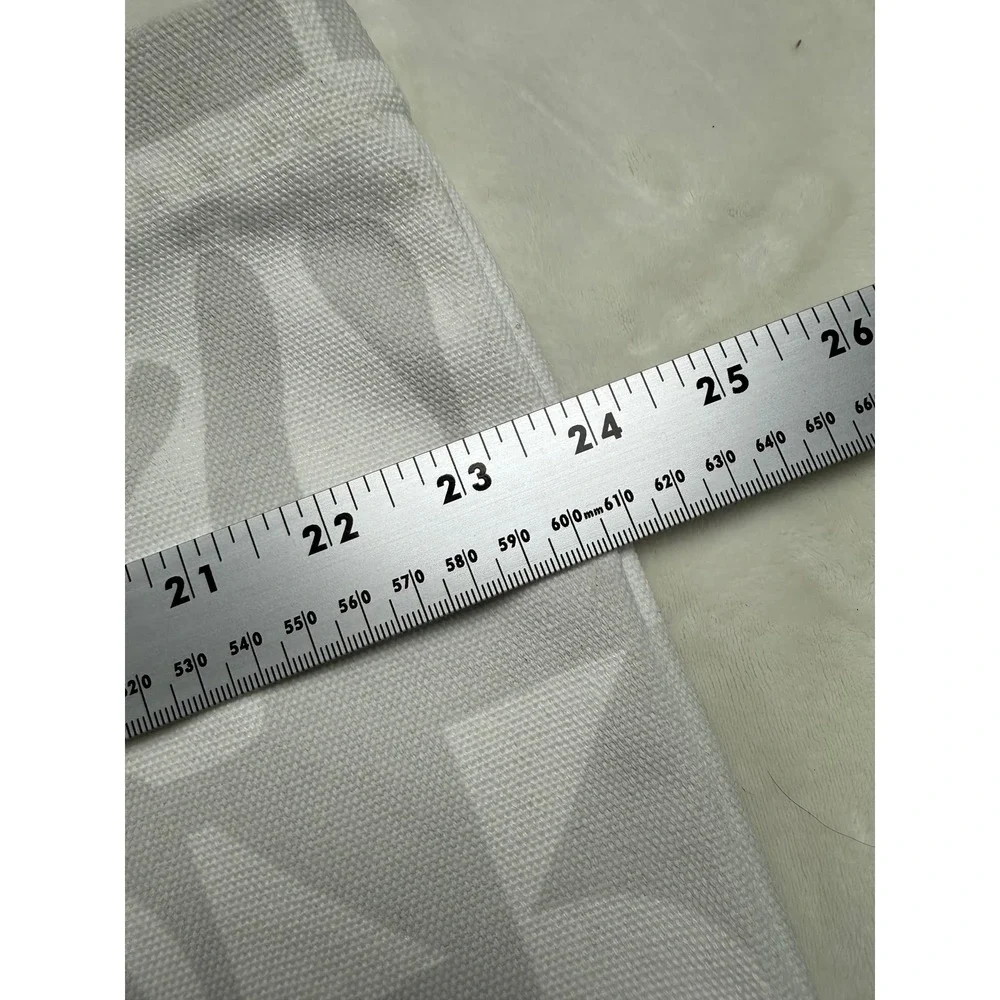 Vuori Celebrating A Decade 10 Year Anniversary Canvas Tote Bag Grey White Large